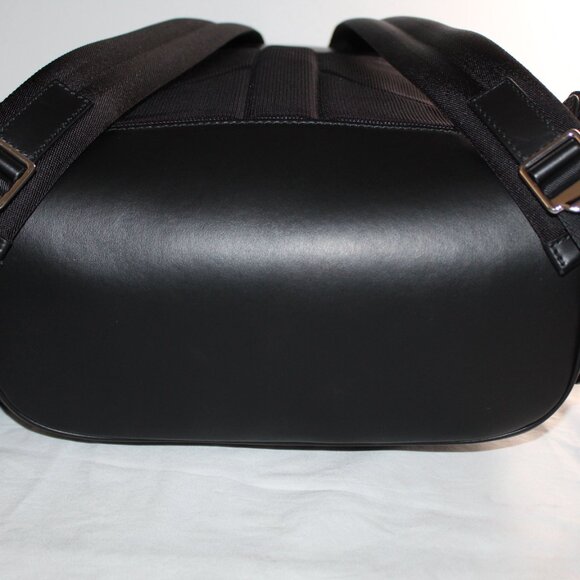 NEW Burberry Rocco Leather and Nylon Zip Around Backpack Black - Picture 7 of 12